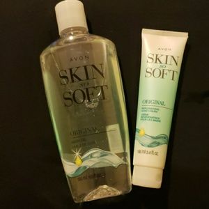 Avon bath oil and Skin so Soft Replenishing Cream